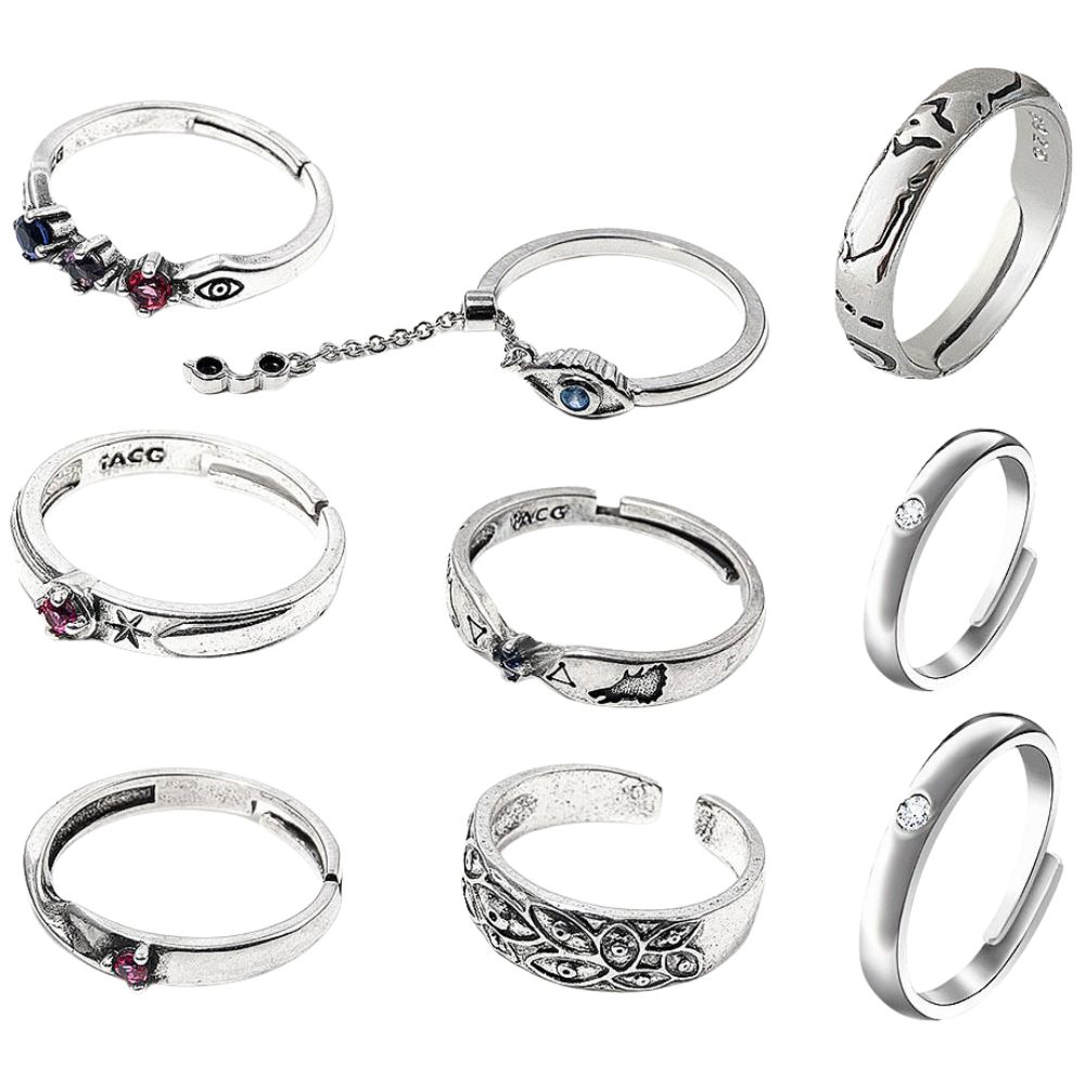 Couple Ring Set - Anime JJK Rings Yuta Okkotsu Cosplay