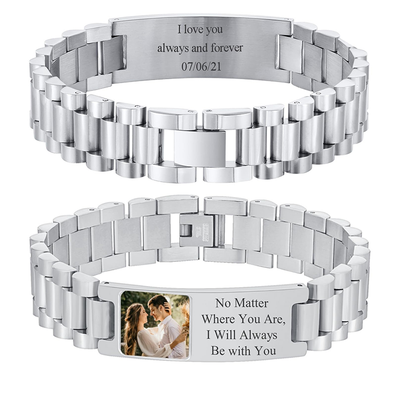 Jewelry Type Watches - Custom Picture Text Bracelet Watch Band