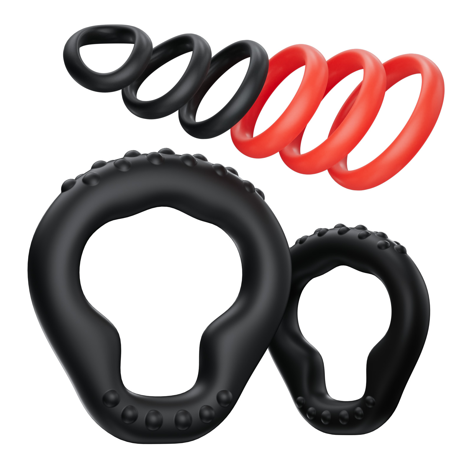 Couple Ring Set - KUSHOR 8 PCS Silicone Penis Ring