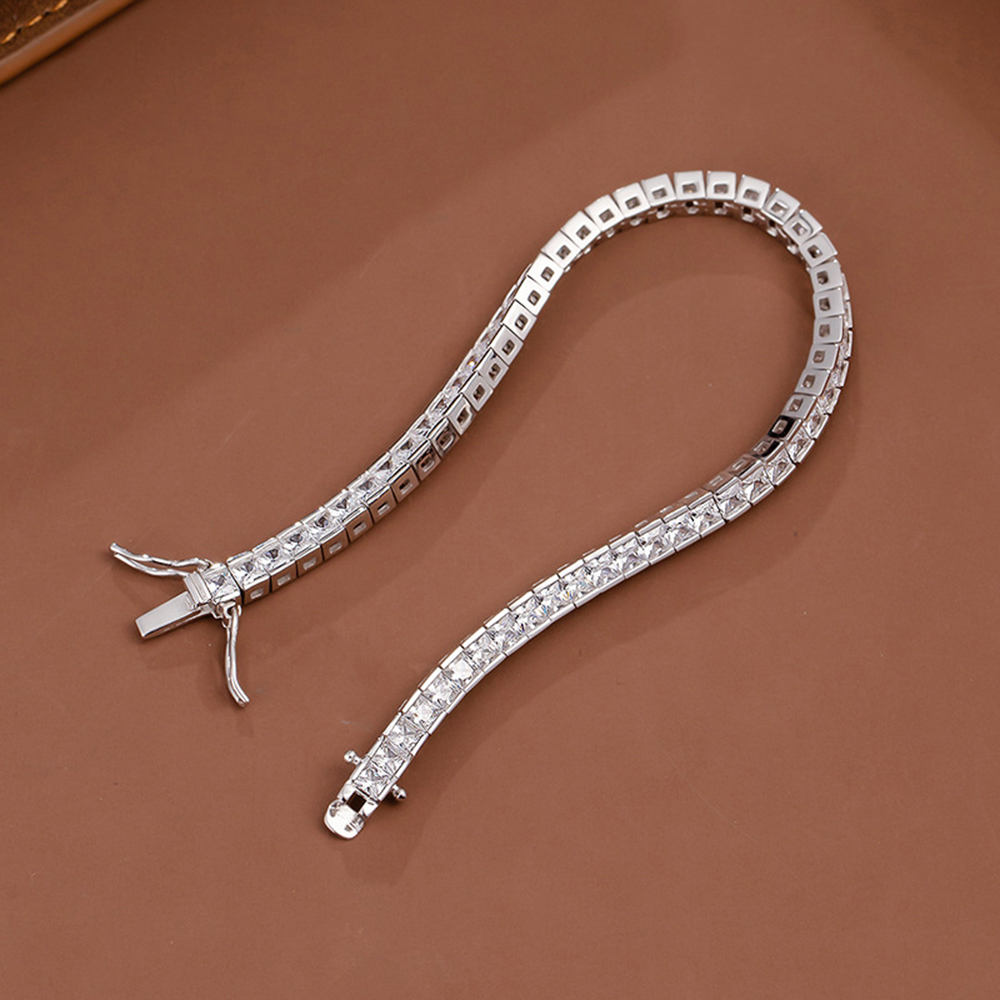 Tennis Bracelet Cubic - YLMyself 925 Silver Tennis Bracelet 15-19cm