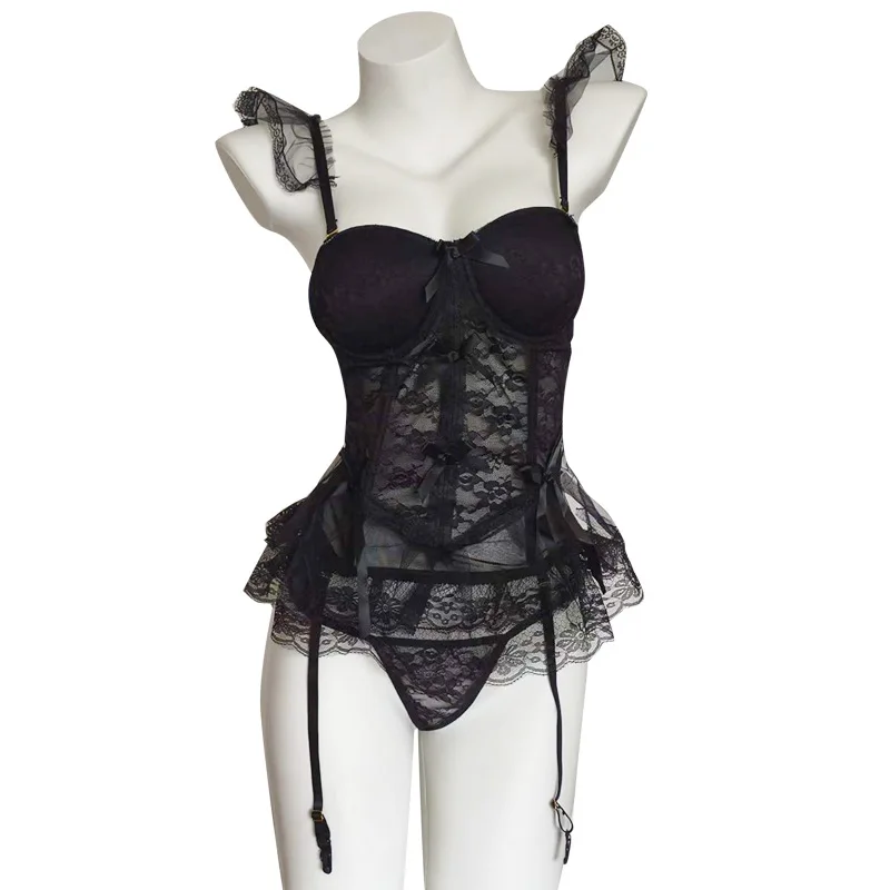 Couple Ring Set - Porno Lingerie Lace Sexy Mesh Steel