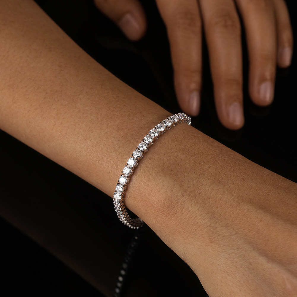 New 925 Sterling Silver 3MM Te - Tennis Bracelet Cubic review and price