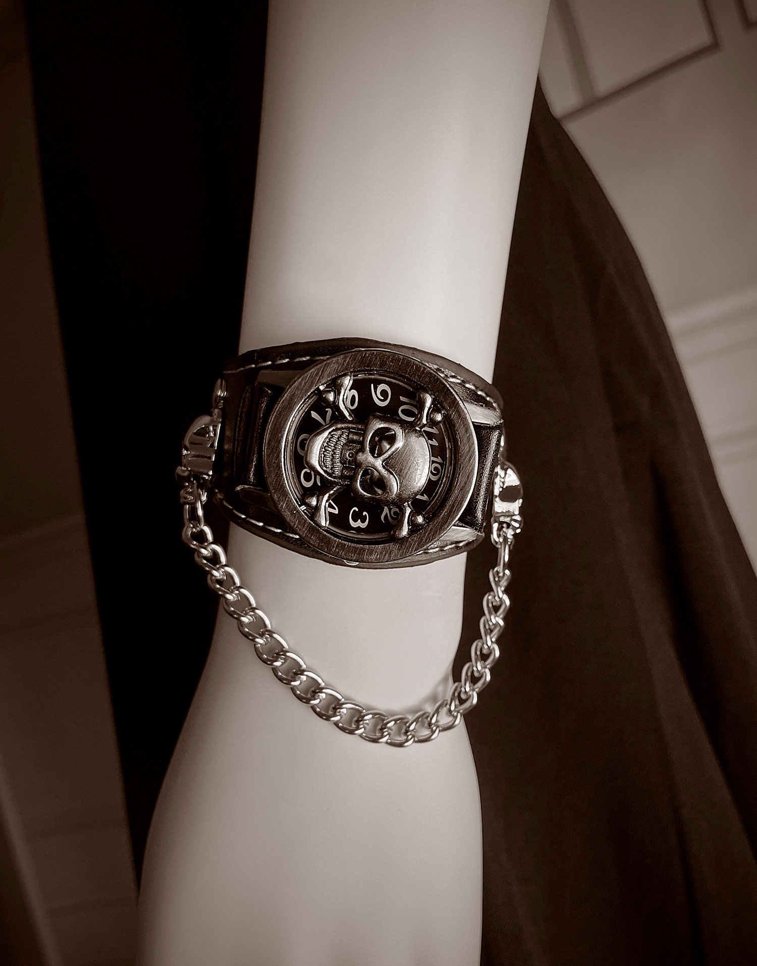 New Leather Stainless Steel Ch - Jewelry Type Watches review and price