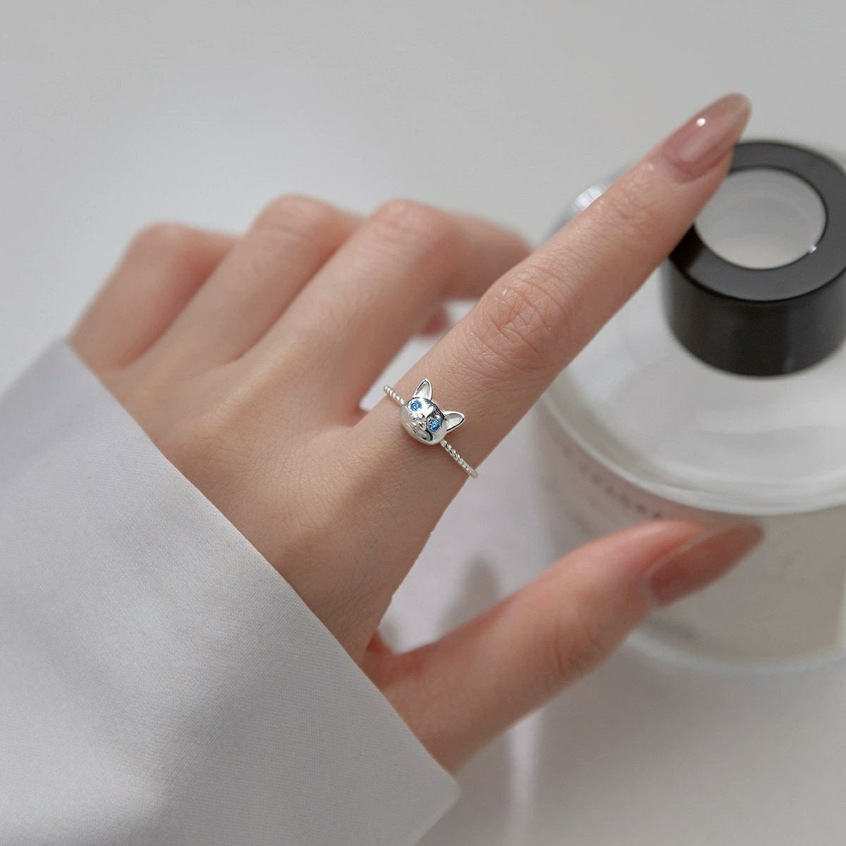 925 Sterling Silver Cat Rings  - Statement Cocktail Ring review and price
