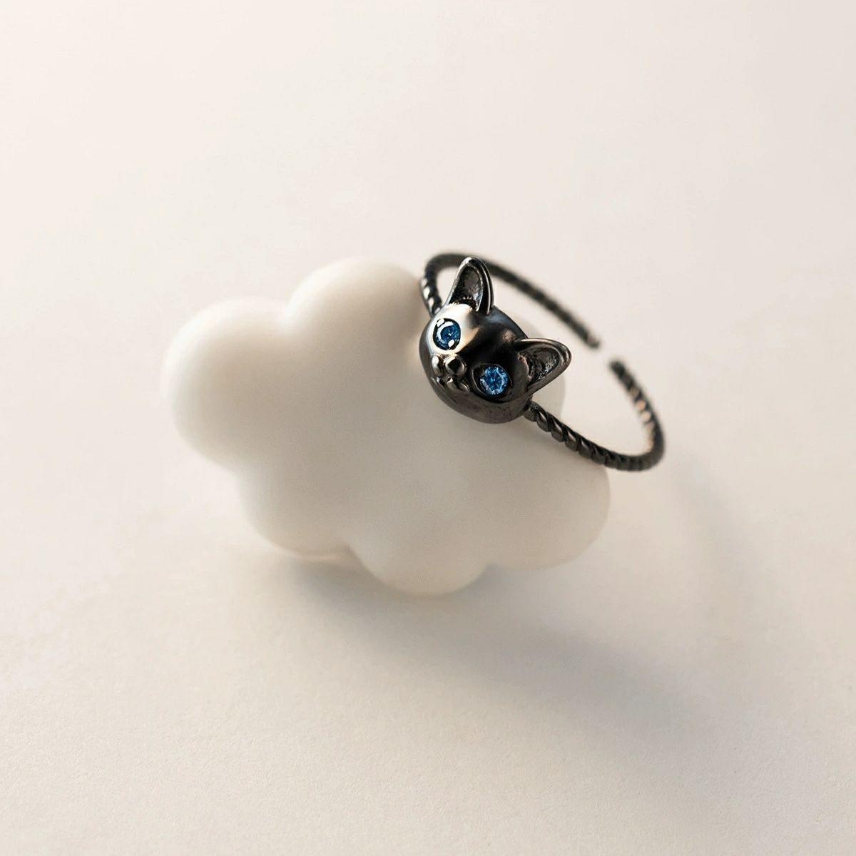 925 Sterling Silver Cat Rings  - Statement Cocktail Ring review and price