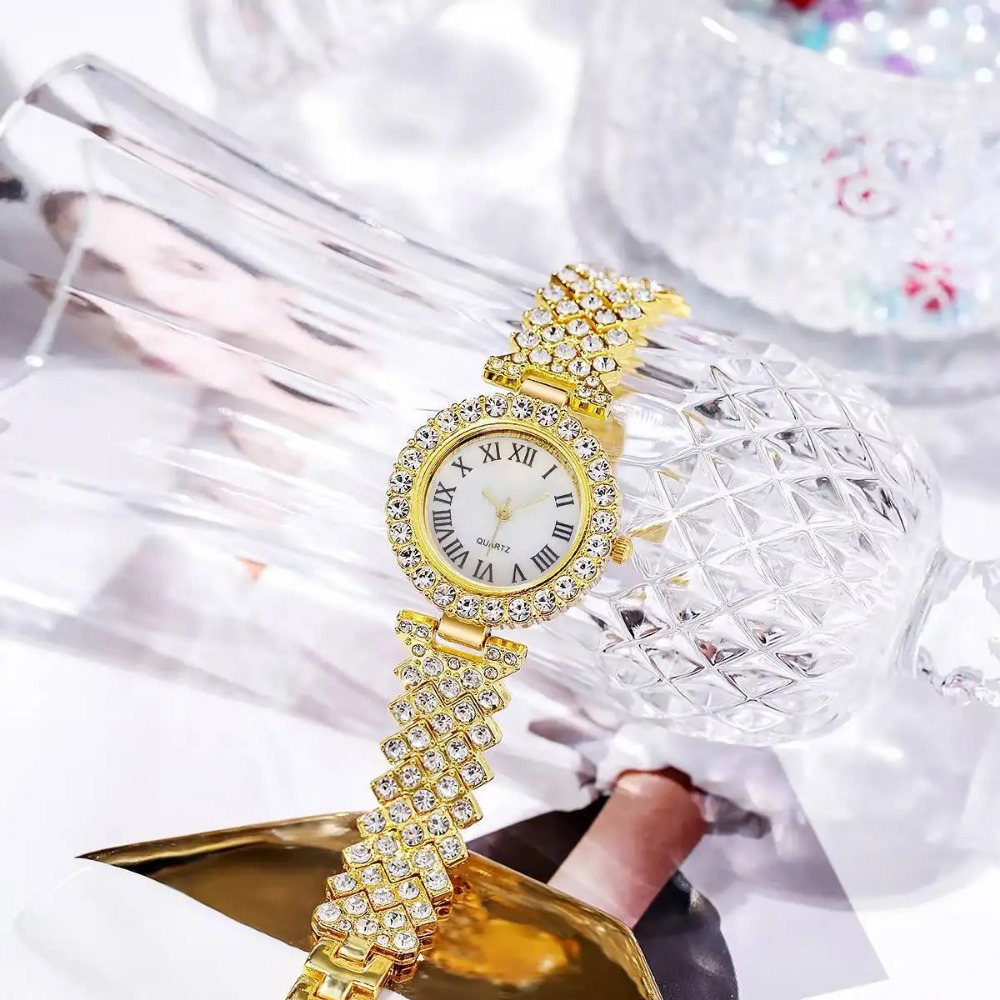 6PCS/Set Luxury Rhinestone Wom - Jewels On Watches review and price