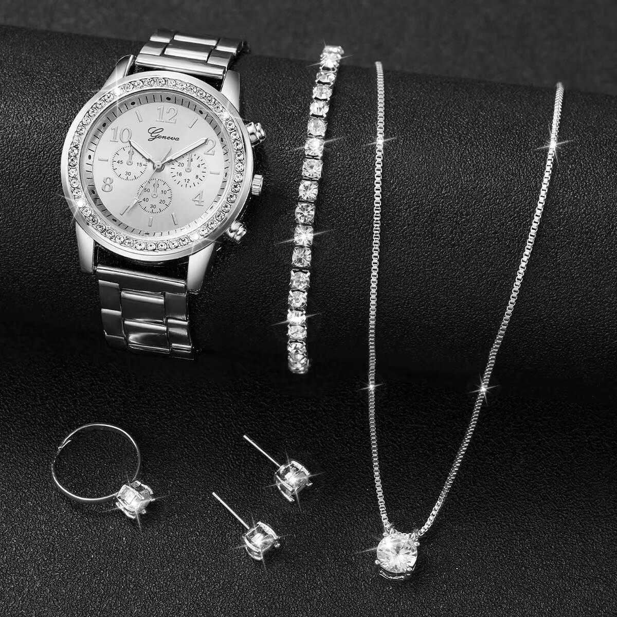 6PCS/Set Fashion Rhinestone Wo - Jewels On Watches review and price