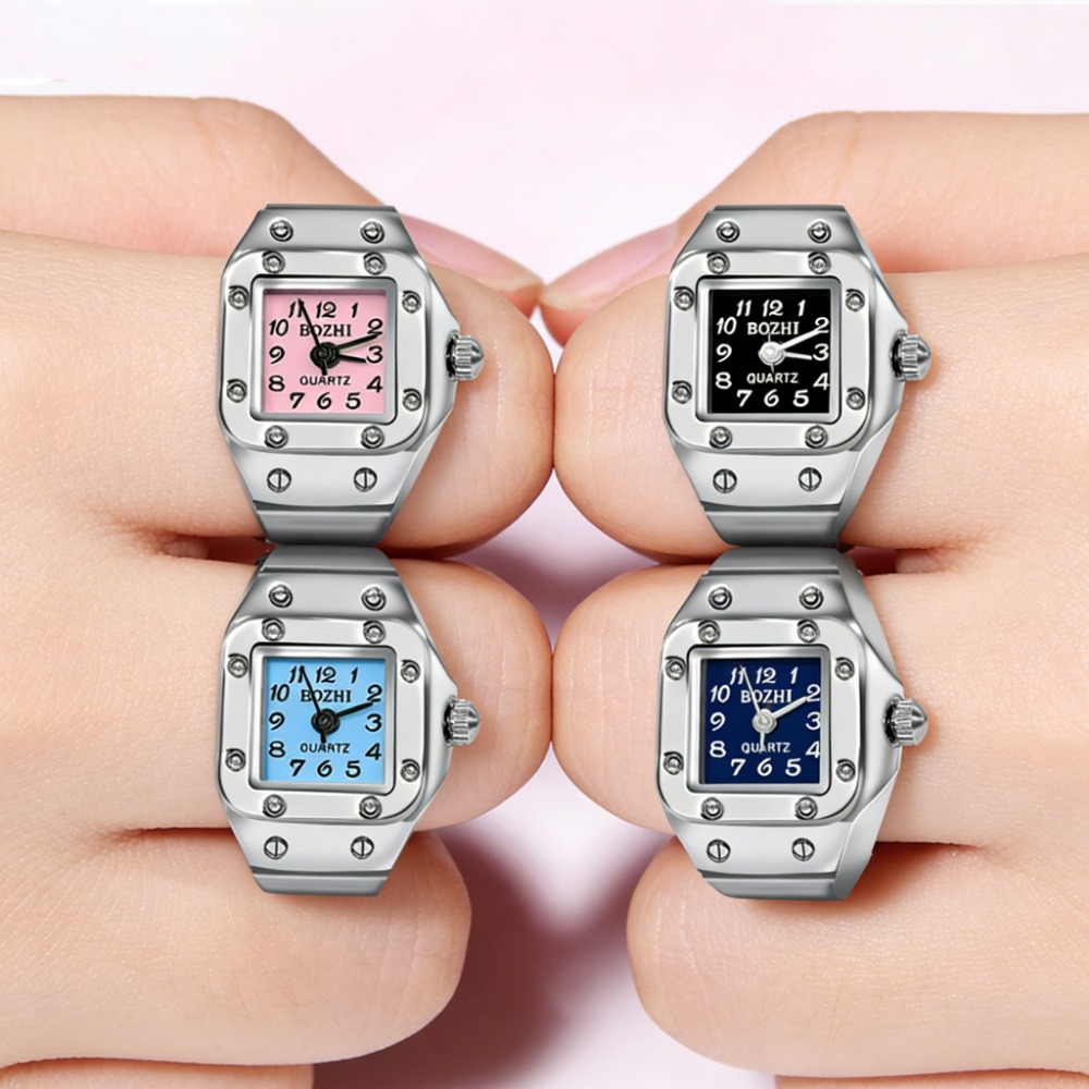 Creative Square Dial Ring Watc - Jewelry Type Watches review and price