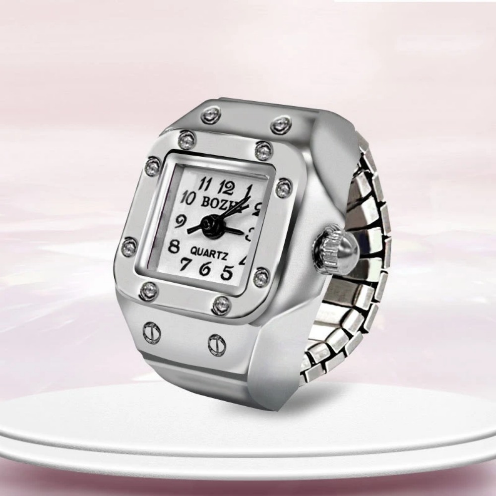 Creative Square Dial Ring Watc - Jewelry Type Watches review and price