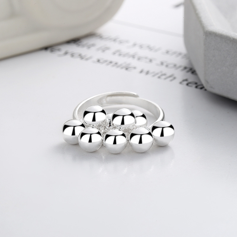 925 Sterling Silver Round Ball - Couple Ring Set review and price