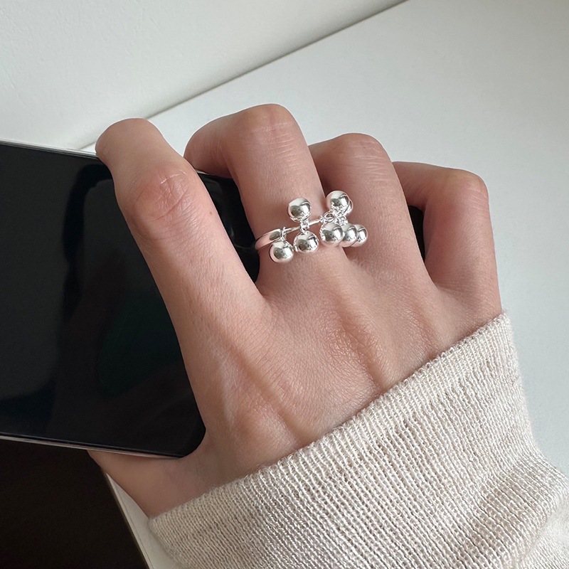 925 Sterling Silver Round Ball - Couple Ring Set review and price