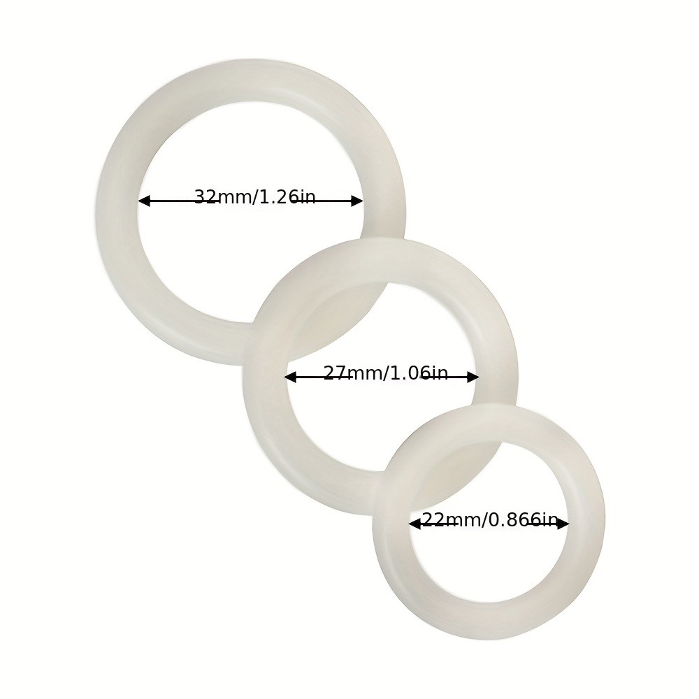3PCS Silicone Penis Rings Set  - Couple Ring Set review and price