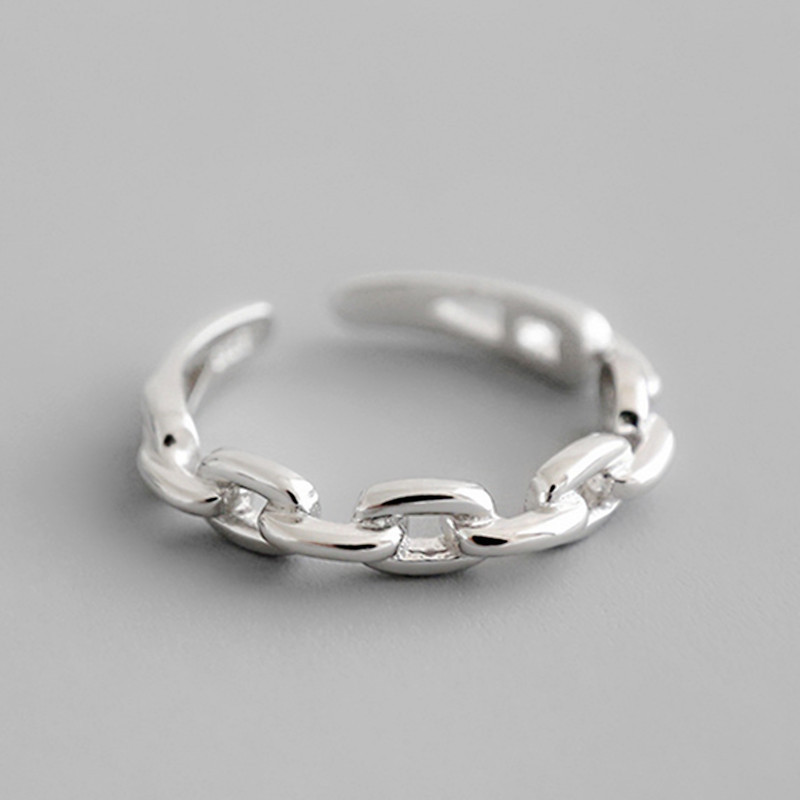 925 Sterling Silver Cuba Chain - Statement Cocktail Ring review and price