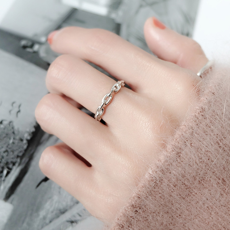 925 Sterling Silver Cuba Chain - Statement Cocktail Ring review and price