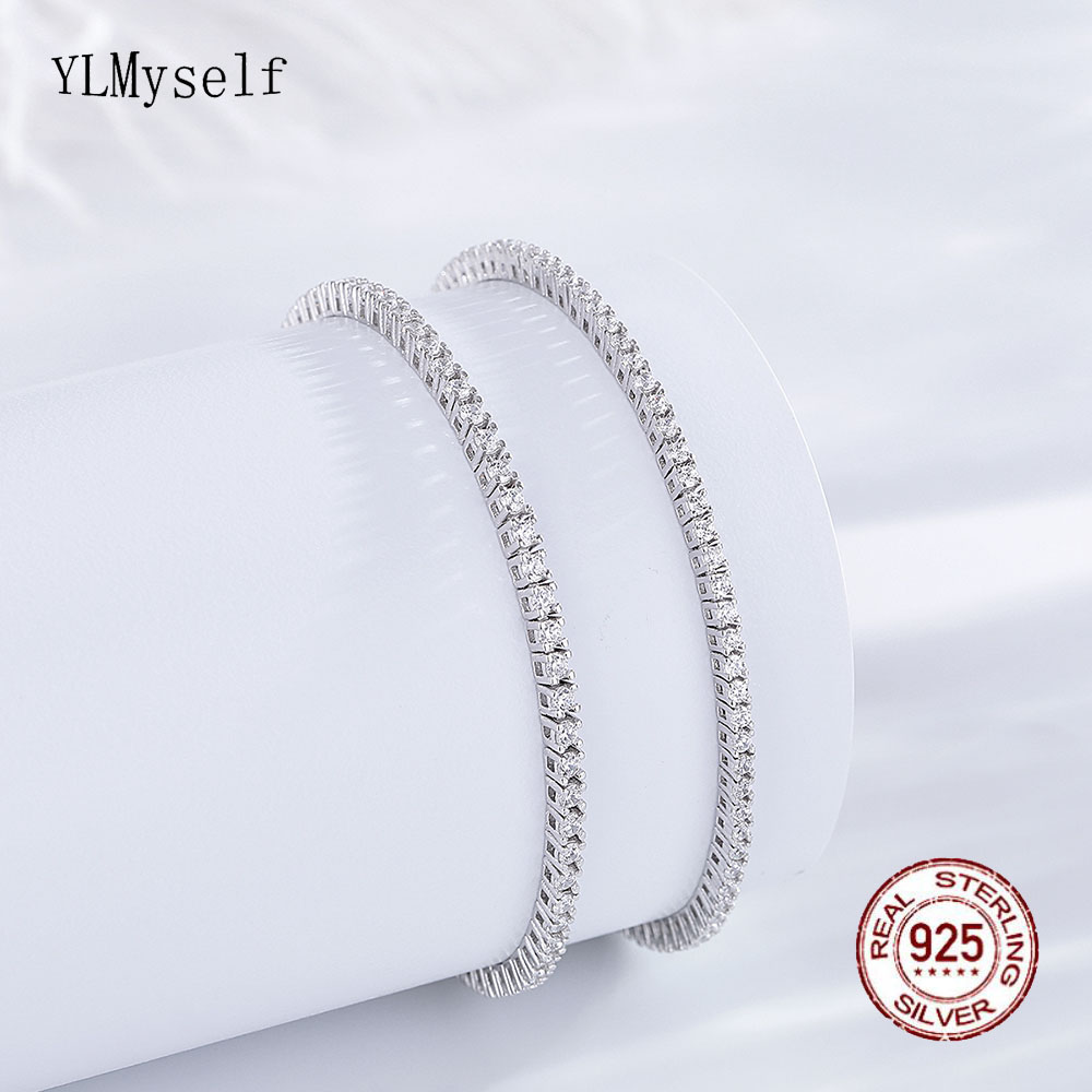 Real Silver 1.75mm/1.5mm White - Tennis Bracelet Cubic review and price