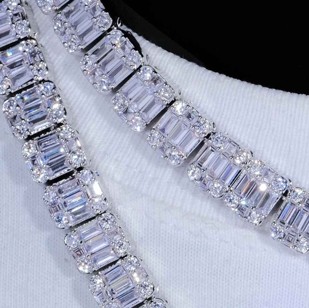 Custom 8mm Iced Square Tennis  - Tennis Bracelet Cubic review and price