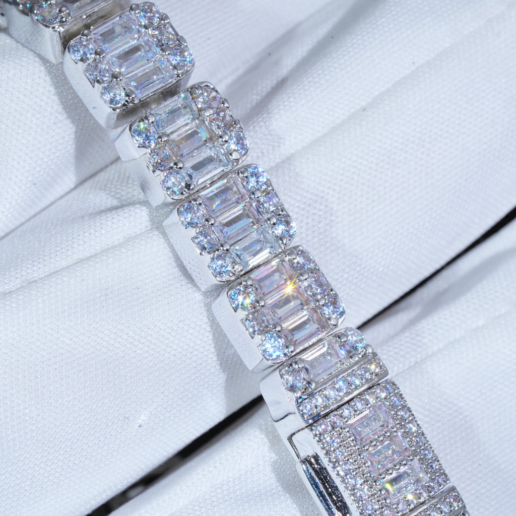Custom 8mm Iced Square Tennis  - Tennis Bracelet Cubic review and price