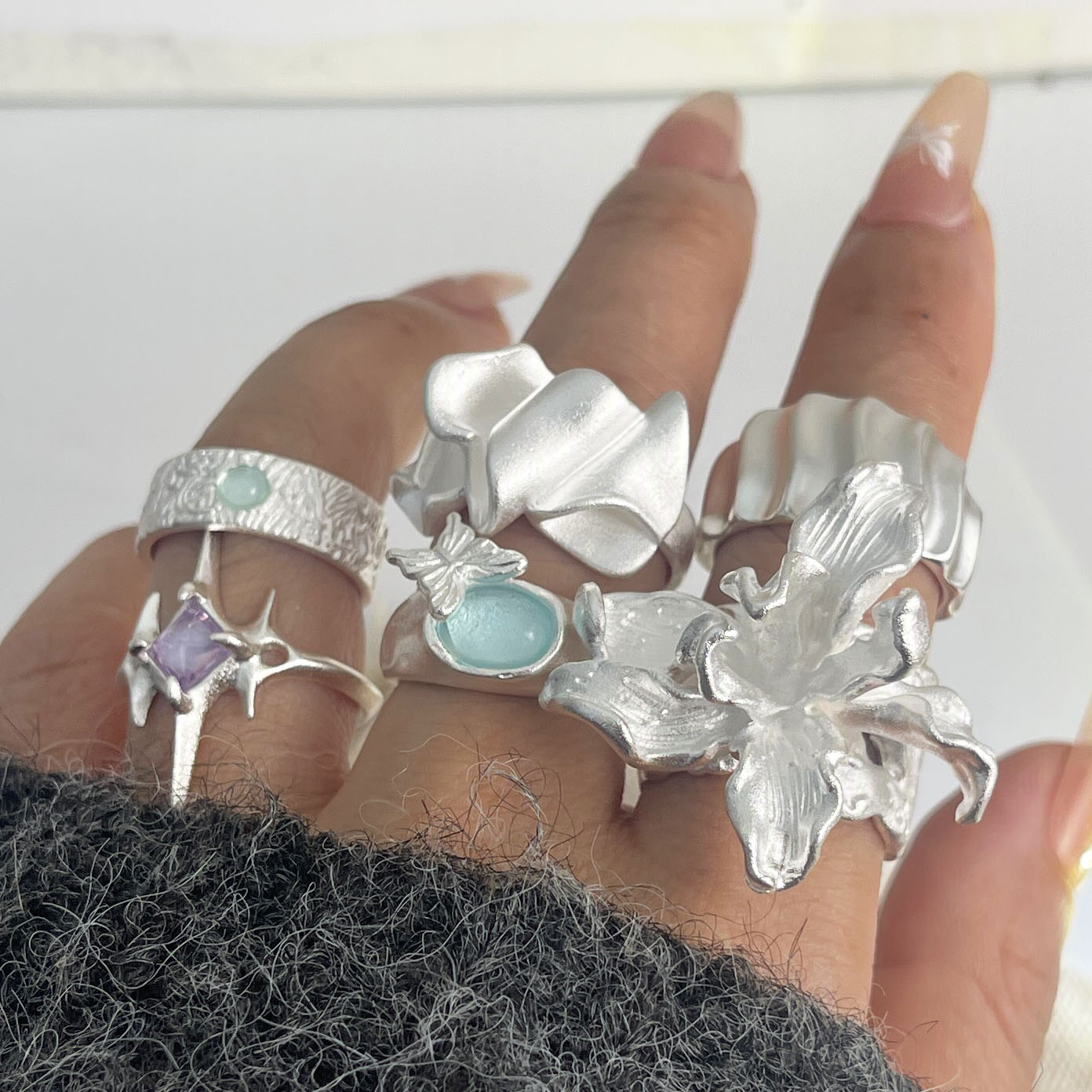 925 Sterling Silver Rings For  - Statement Cocktail Ring review and price