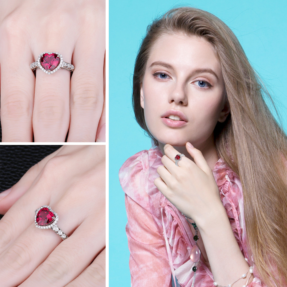 JewelryPalace Heart Love 2.5ct - Statement Cocktail Ring review and price
