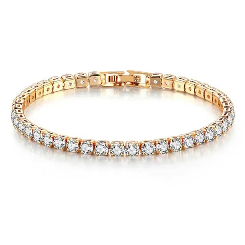 Hip hop 925 sterling silver cu - Tennis Bracelet Cubic review and price