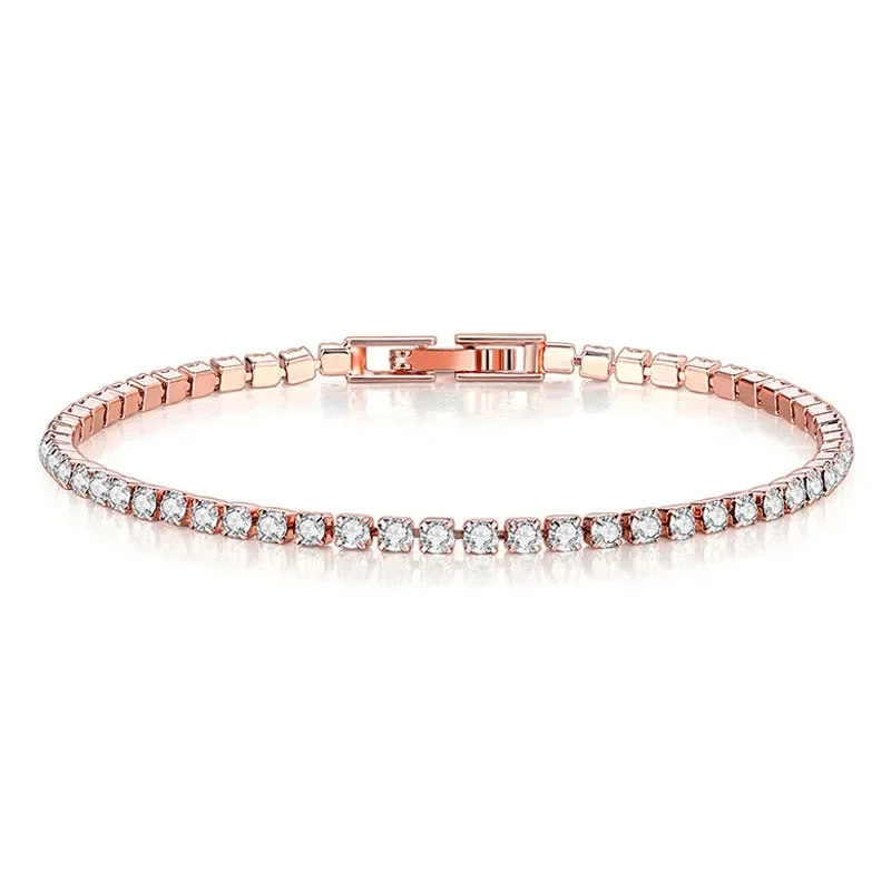 Hip hop 925 sterling silver cu - Tennis Bracelet Cubic review and price