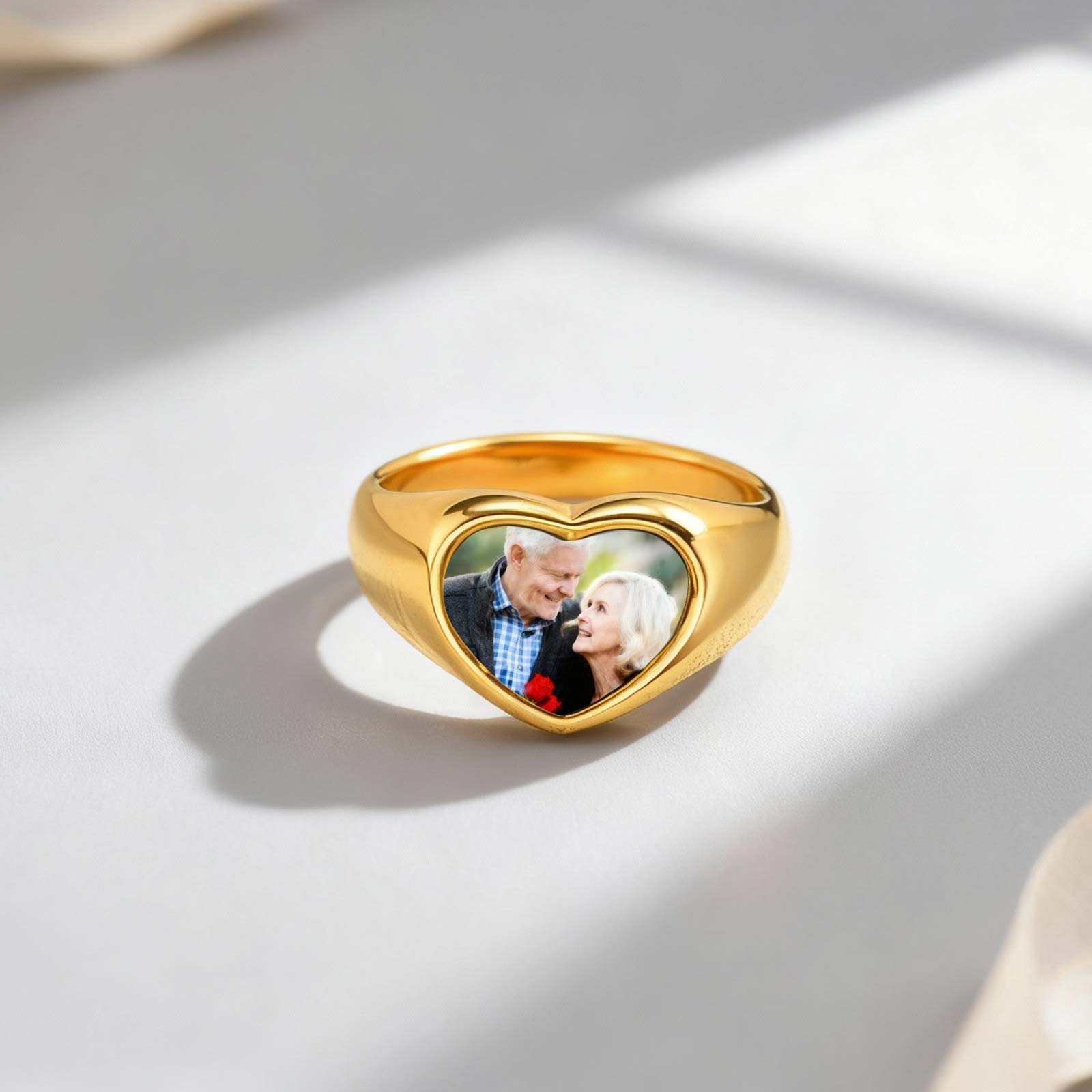 Custom Photo Signet Ring for W - Statement Cocktail Ring review and price
