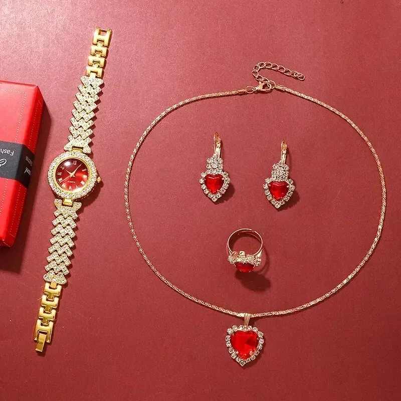 Golden Luxury Watch Women Ring - Jewels On Watches review and price