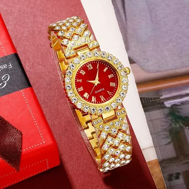 Golden Luxury Watch Women Ring - Jewels On Watches review and price