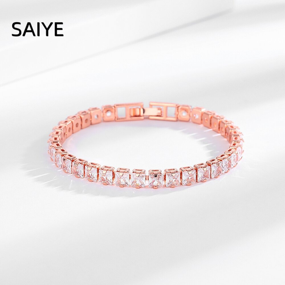925 Sterling Silver Tennis Bra - Tennis Bracelet Cubic review and price