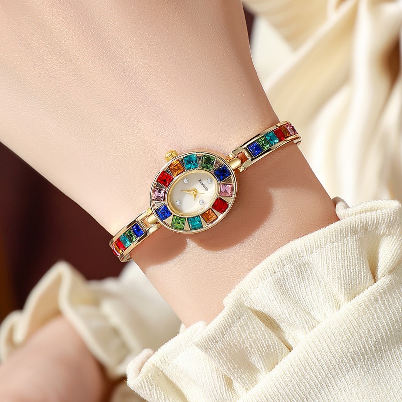 2pcs Elegant Colorful Rhinesto - Jewels On Watches review and price