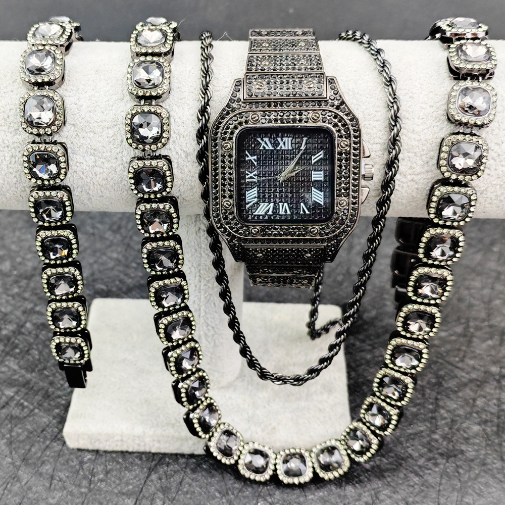 Purco Black Watch Tennis Chain - Icebox Jewelry Watches review and price