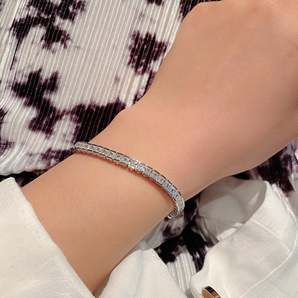 YLMyself 925 Silver Tennis Bra - Tennis Bracelet Cubic review and price