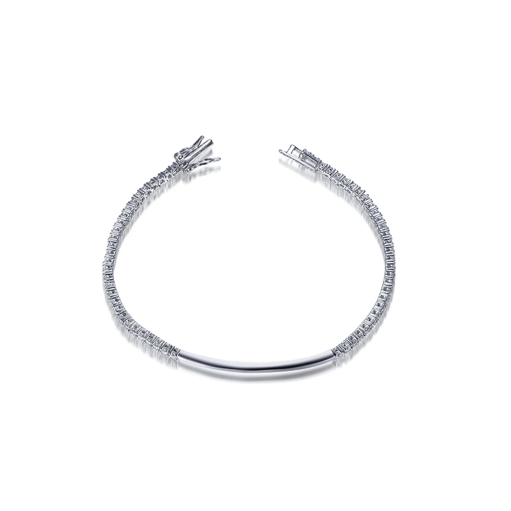 TKJ 925 Silver Stacked Tennis  - Tennis Bracelet Cubic review and price