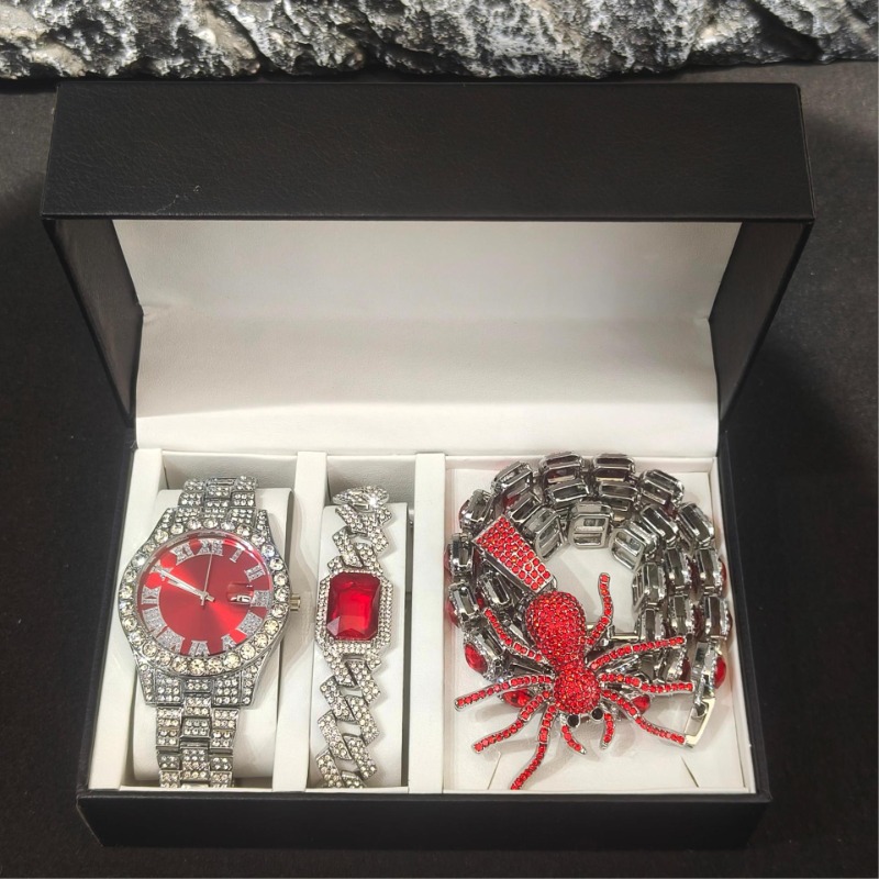 Hip Hop Jewelry Set for Men -  - Icebox Jewelry Watches review and price