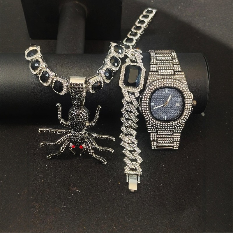 Hip Hop Jewelry Set for Men -  - Icebox Jewelry Watches review and price