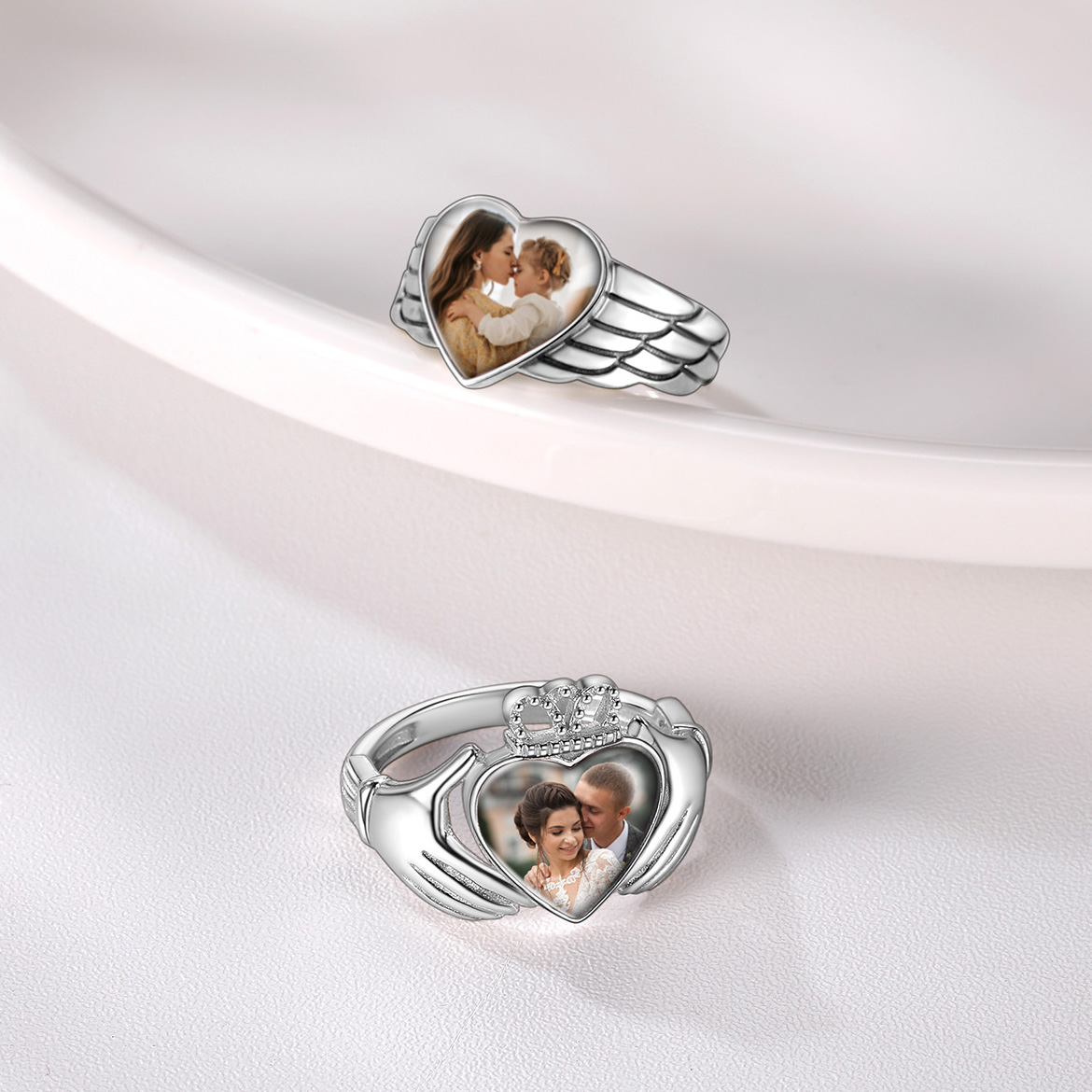 U7 Custom Photo Rings for Woma - Statement Cocktail Ring review and price