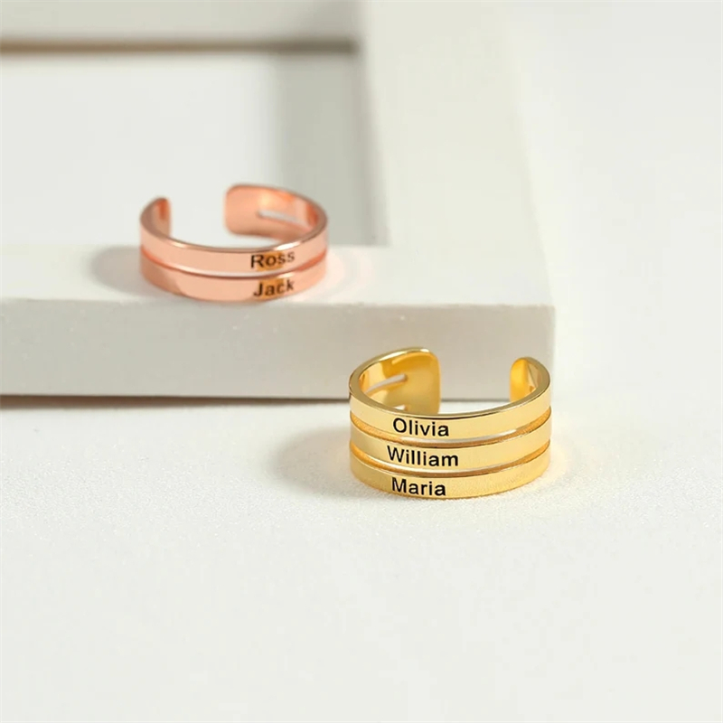 Personalized Stainless Steel E - Couple Ring Set review and price