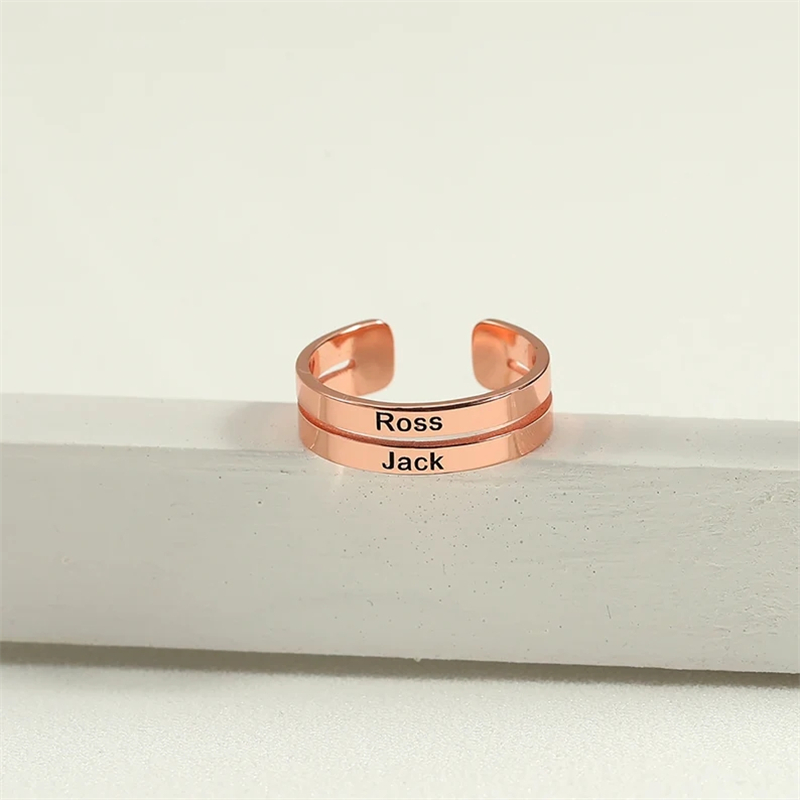 Personalized Stainless Steel E - Couple Ring Set review and price